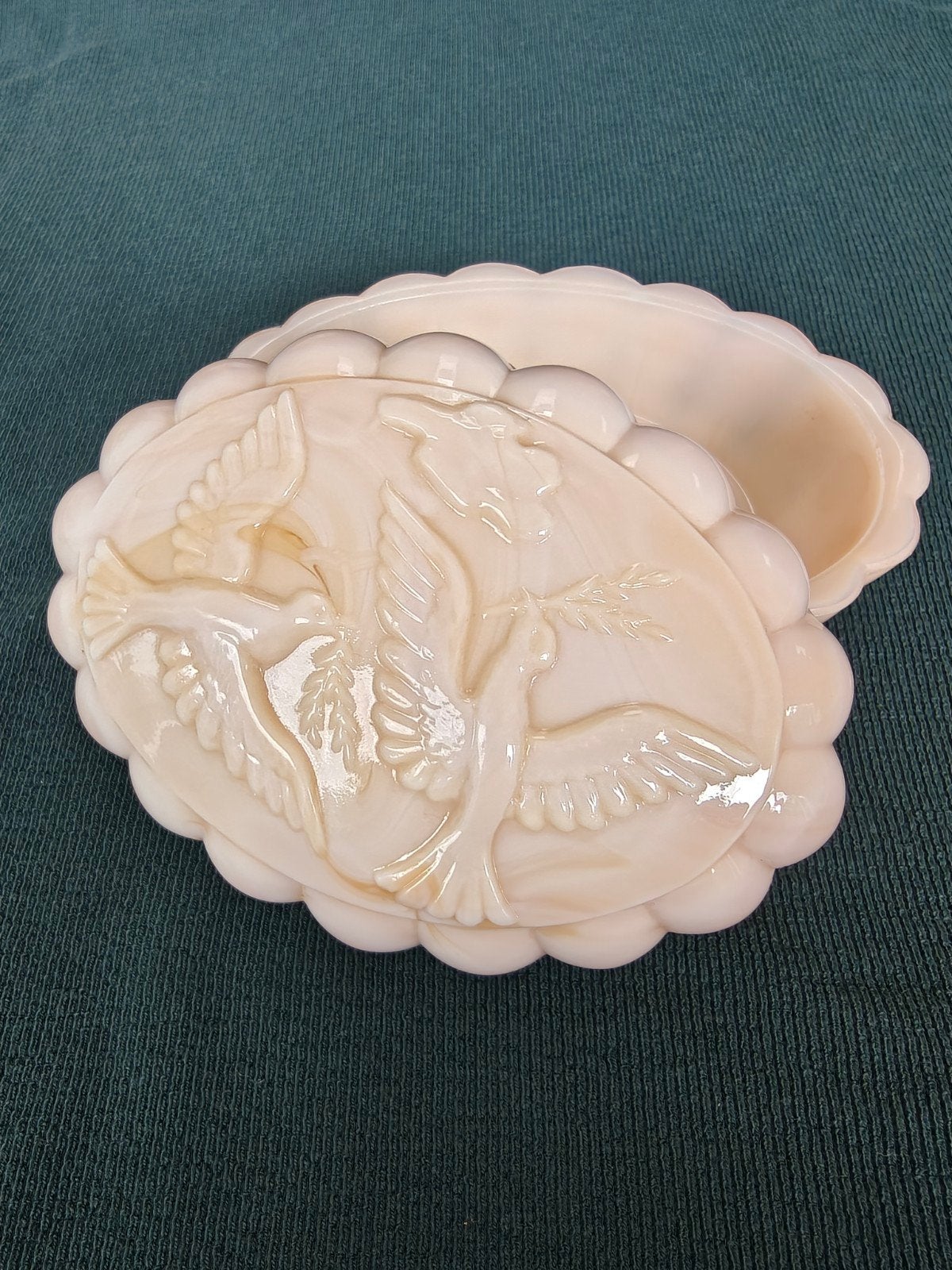 Art Deco opaline zeepdoosje/Curt Schlevogt, Ophalen of Verzenden