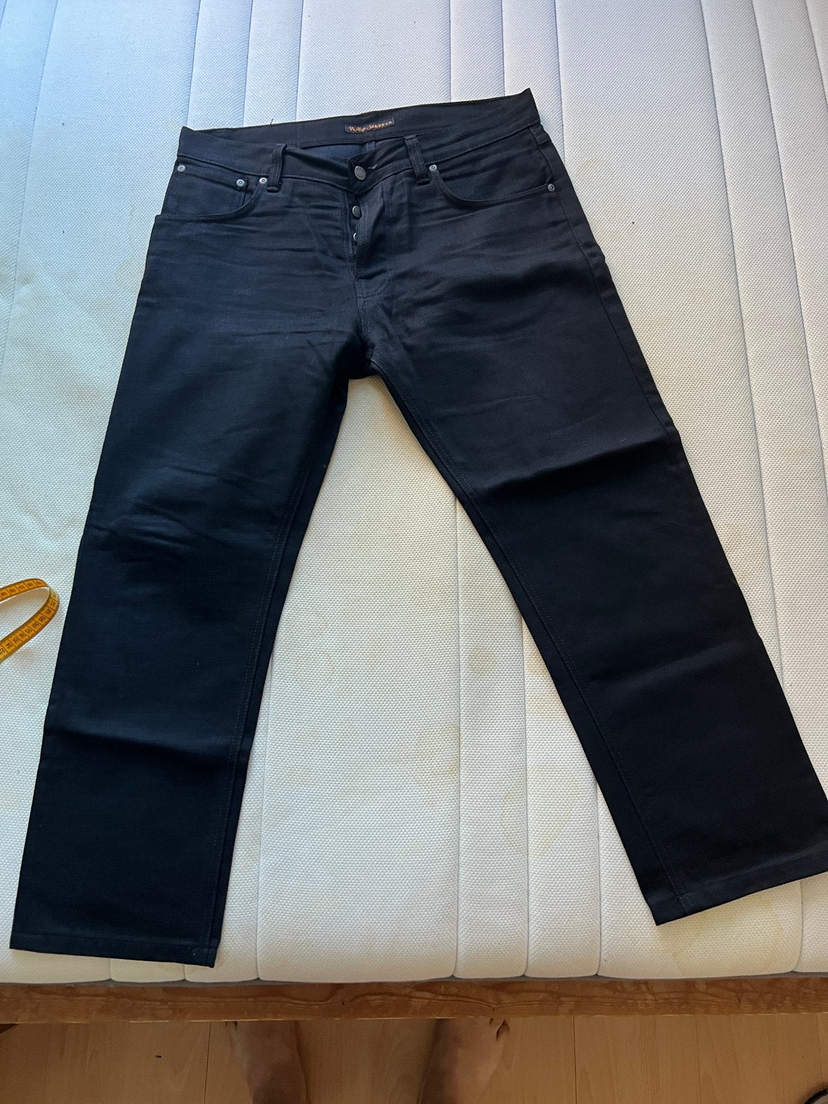 Nudie Jeans Black Organic, Verzenden, Zo goed als nieuw, Zwart, W32 (confectie 46) of kleiner