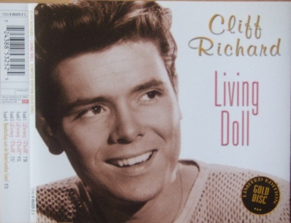 CLIFF RICHARD CD SINGLE LIVING DOLL limited edition, Ophalen of Verzenden, Zo goed als nieuw, Pop