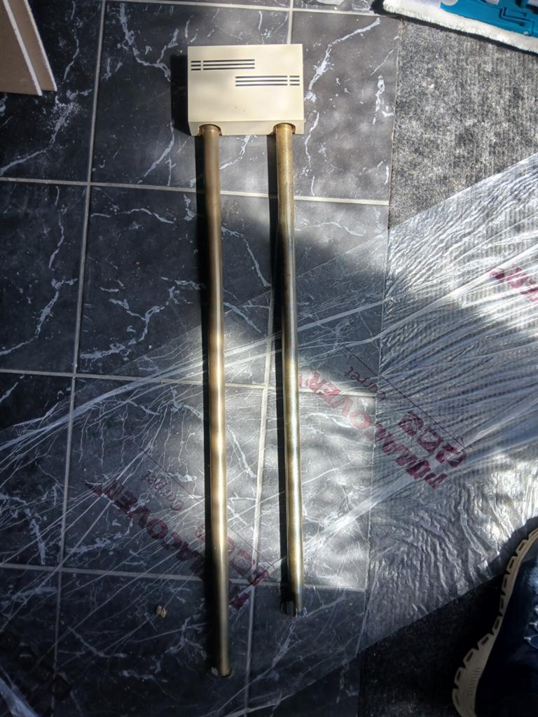 Vintage Deurbel met Twee Buisklokken, Ophalen of Verzenden, Gebruikt, Analoog, Overige typen