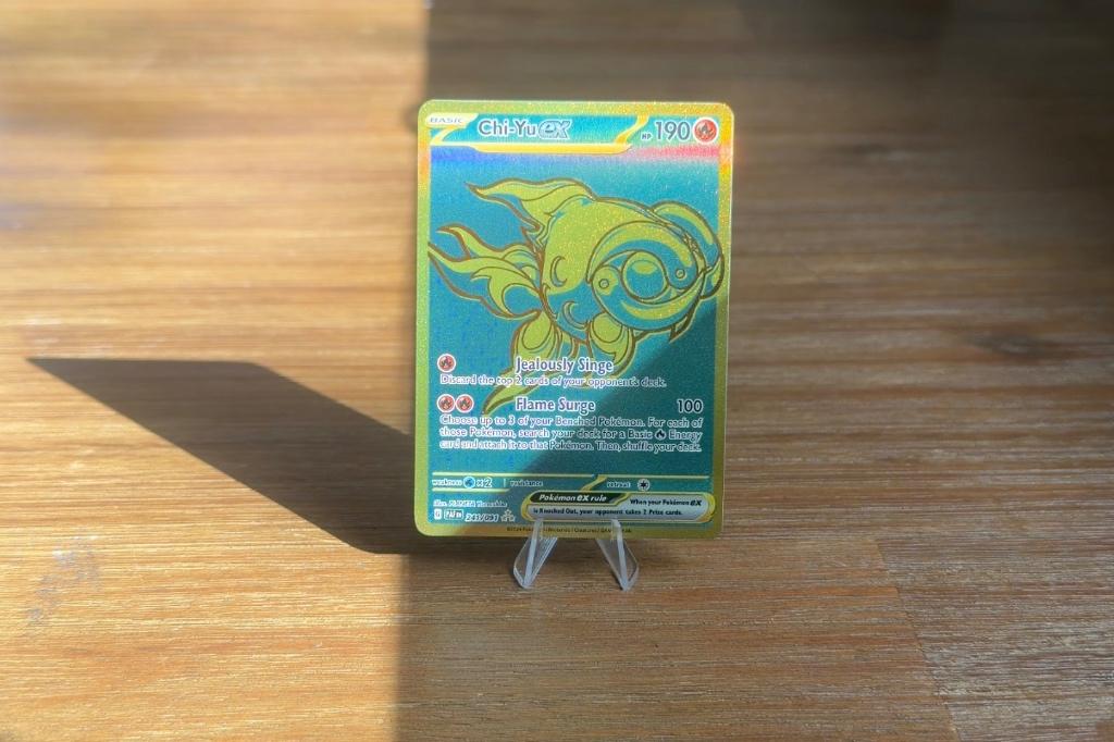 Chi-Yu ex - Paldean Fates Pokémon kaart, Ophalen, Zo goed als nieuw