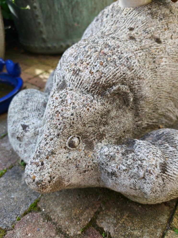 Betonnen egel parasolvoet met kleintjes, uniek exemplaar, Tuin en Terras, Ophalen, Gebruikt, Minder dan 1 meter, Parasolvoet