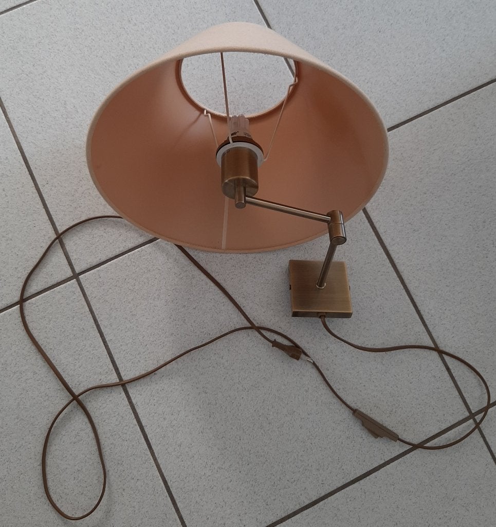 Massive wandlamp / leeslamp, Ophalen, Metaal, Wandlamp
