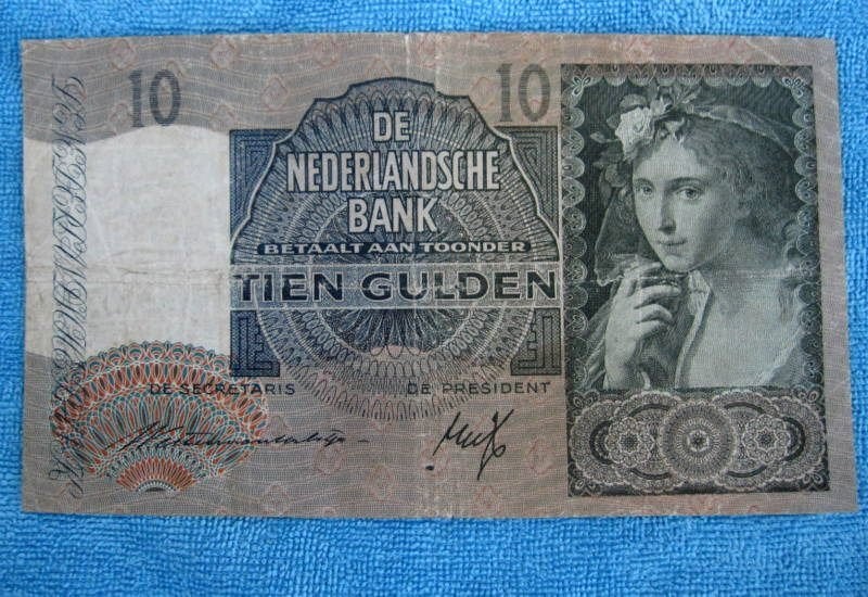 10 Gulden - 1940 - Herderinnetje, Verzenden, 10 gulden, Los biljet