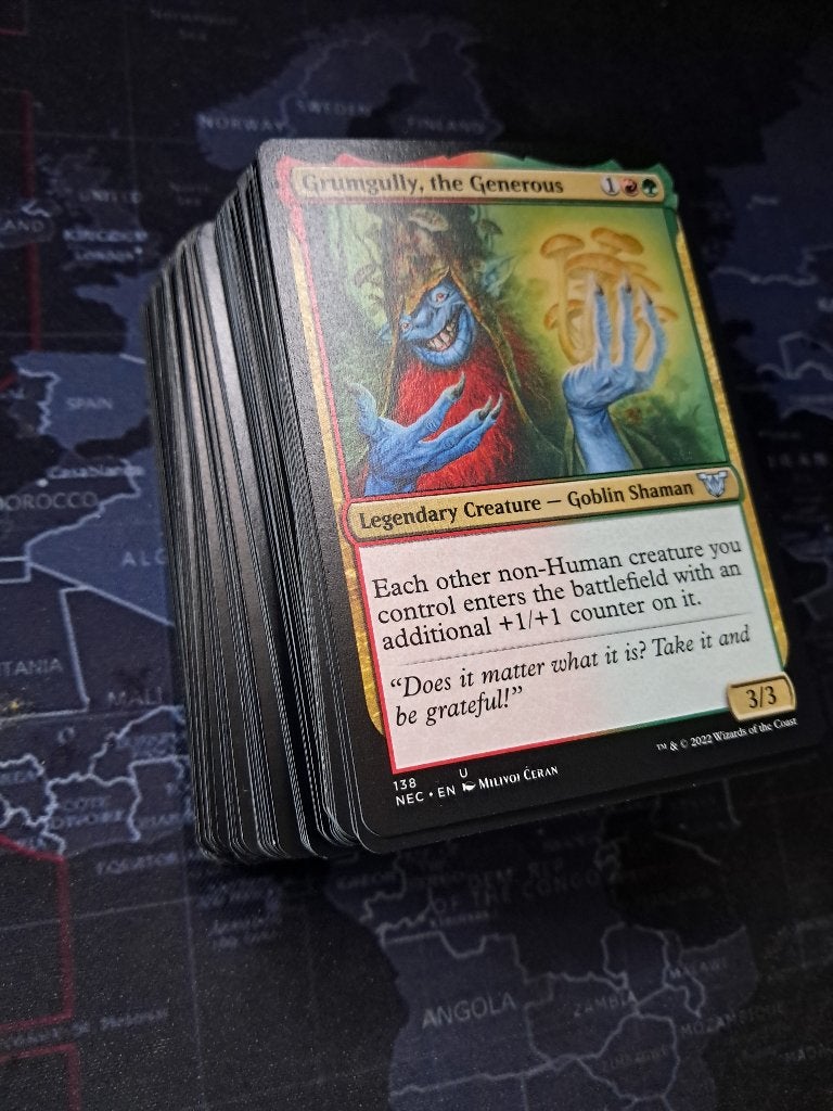 MTG Commander Budget Deck Grumgully counters rood groen, Ophalen of Verzenden, Zo goed als nieuw, Speeldeck