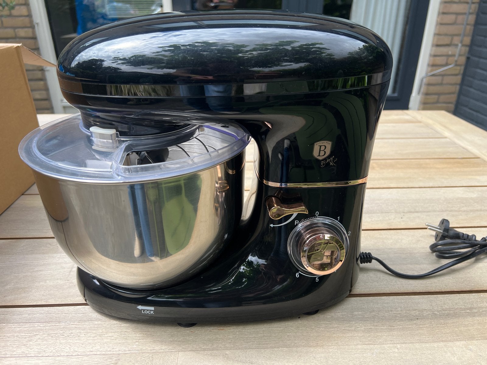 Berlinger Haus Zwart/Goud Keukenmachine - Zo goed als nieuw, Ophalen, 4 liter of meer, Nieuw, 3 snelheden of meer