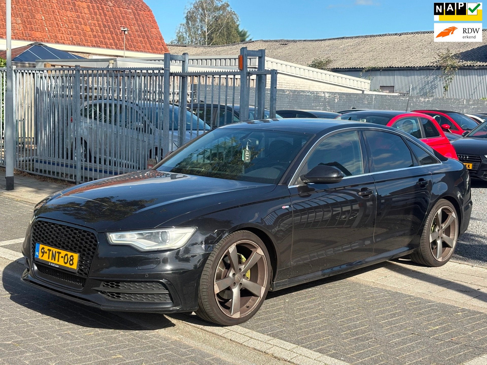 Audi A6 Limousine 2.0 TFSI Sport Edition | BUDGETINRUILER |, Auto's, Euro 5, Gebruikt, Zwart, 4 cilinders