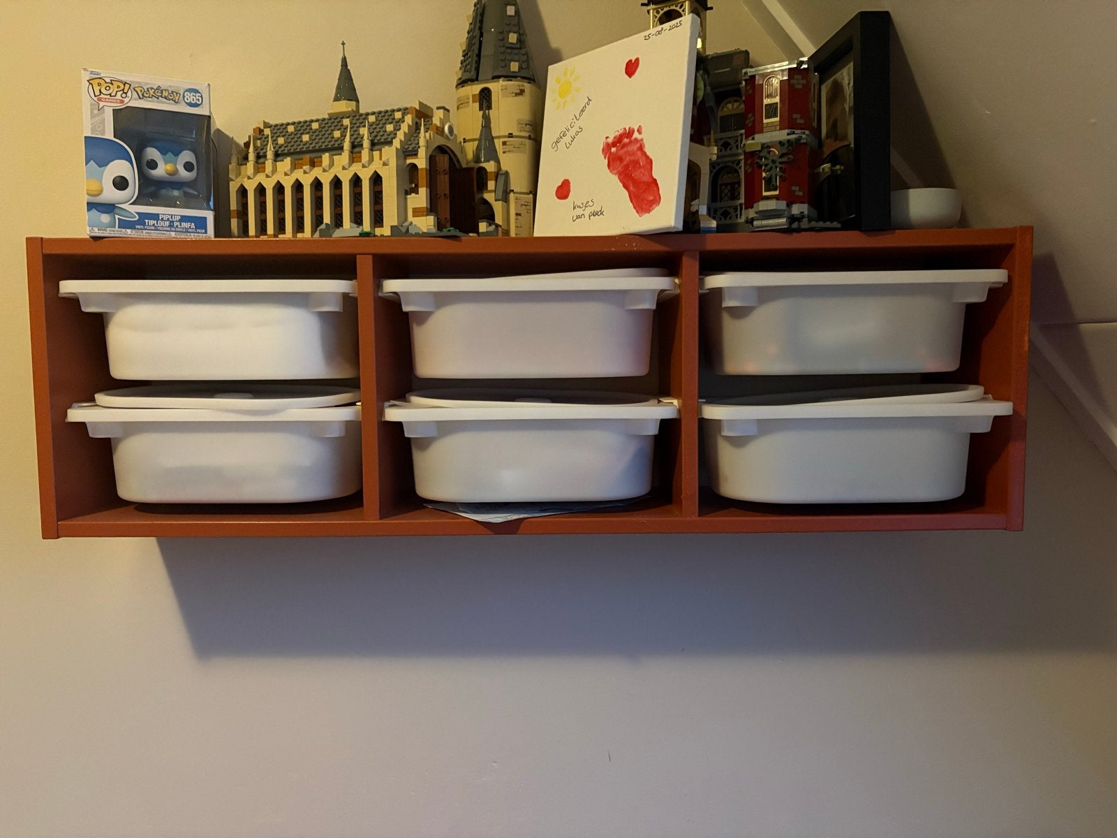 Trofast kast met laatjes en deksel, Ophalen, Gebruikt