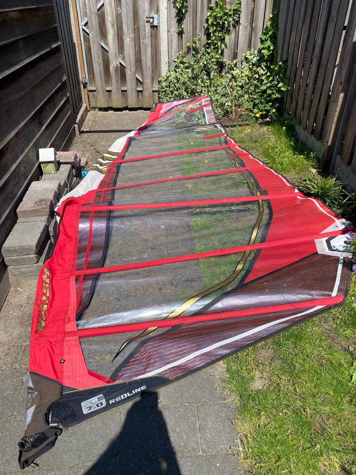 Naish 7.0 Redline windsurfzeil, Ophalen, 6.5 m² tot 8 m², Severne, Zeil
