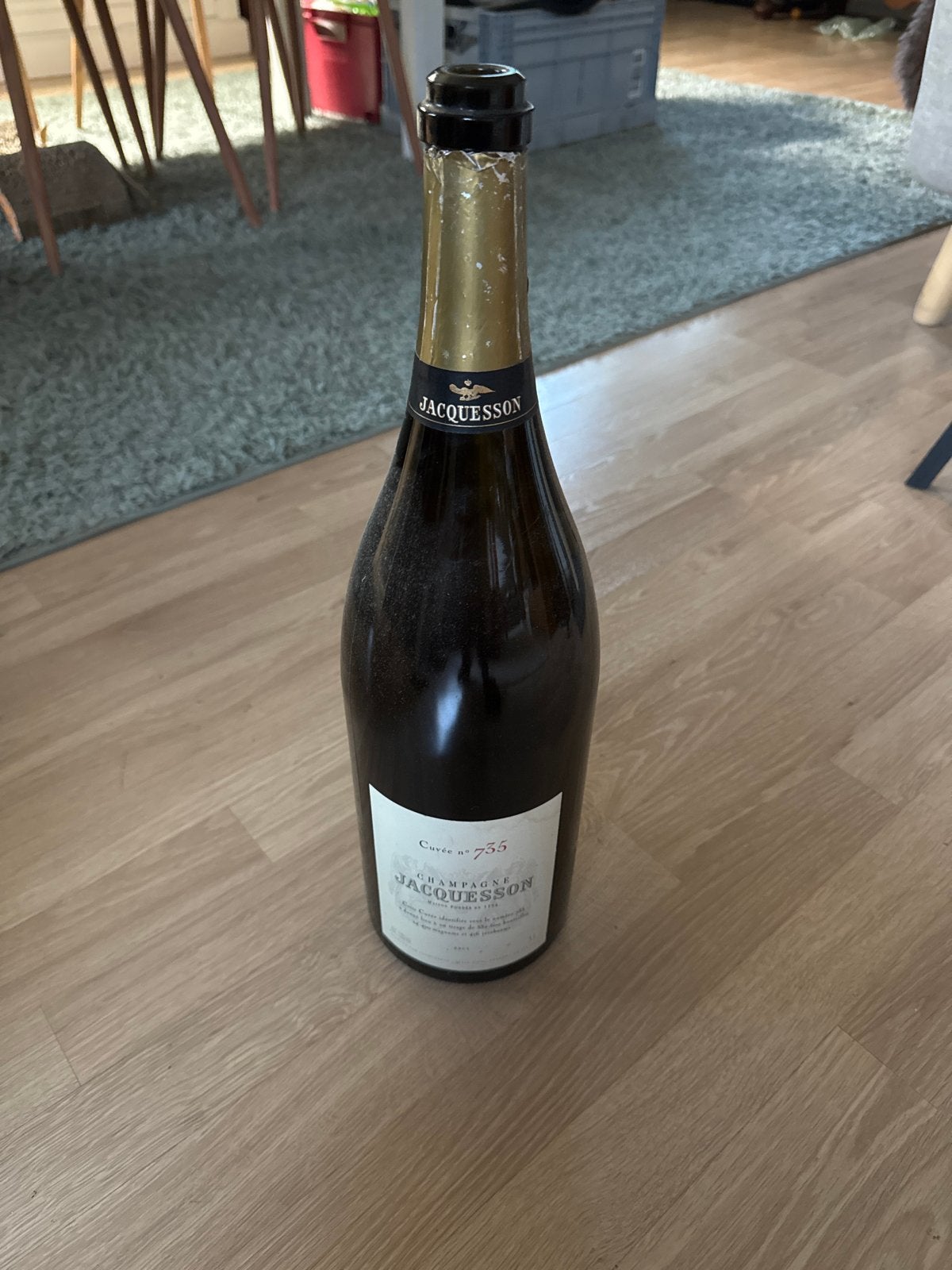 Gratis 3L champagne fles (leeg), Ophalen
