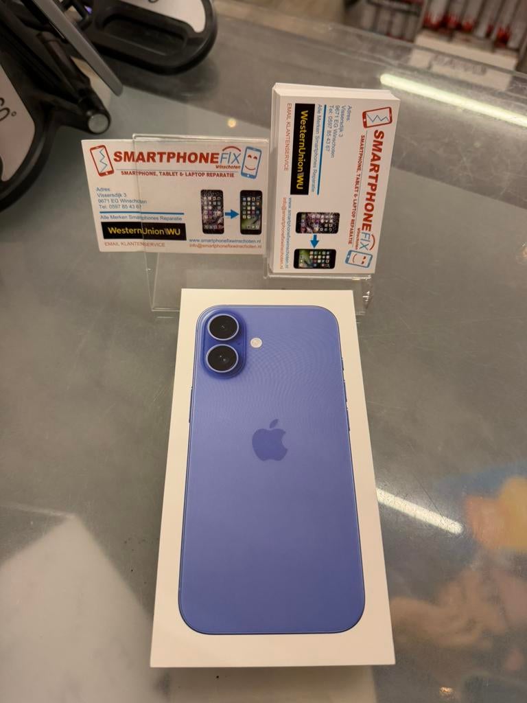 iphone 16 128gb ultramarine nieuw geseald+apple garantie, 128 GB, Iphone, Nieuw, IPhone 16