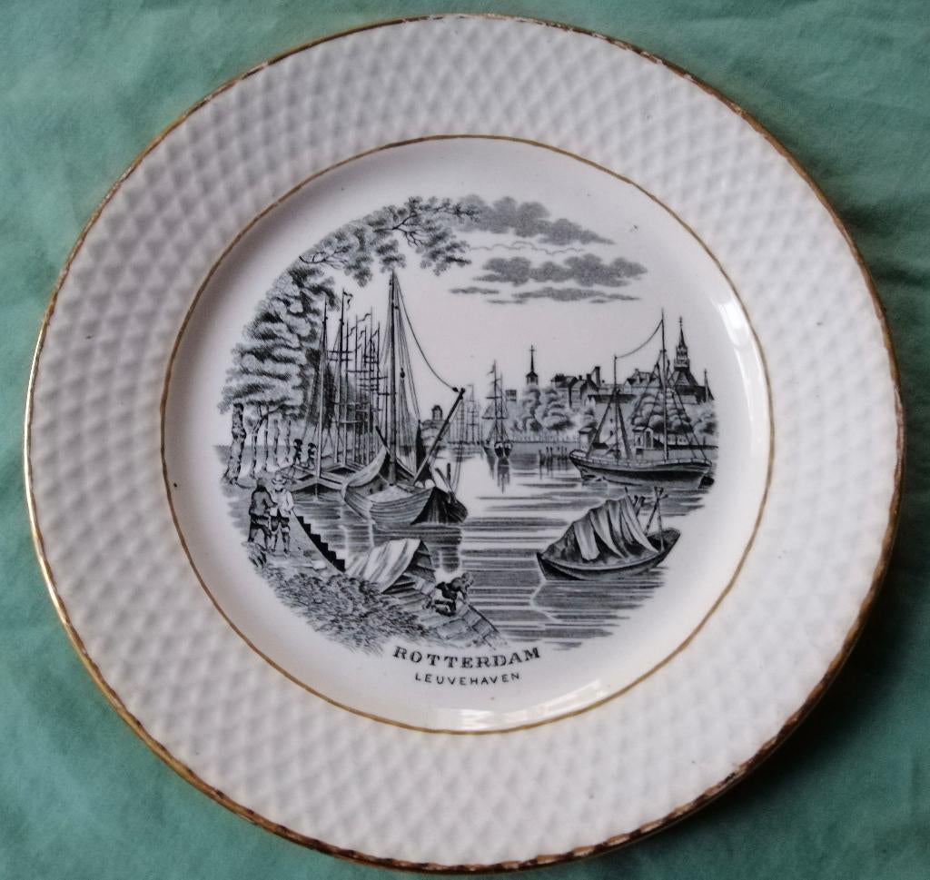 P. Regout bordje Rotterdam, Ophalen of Verzenden