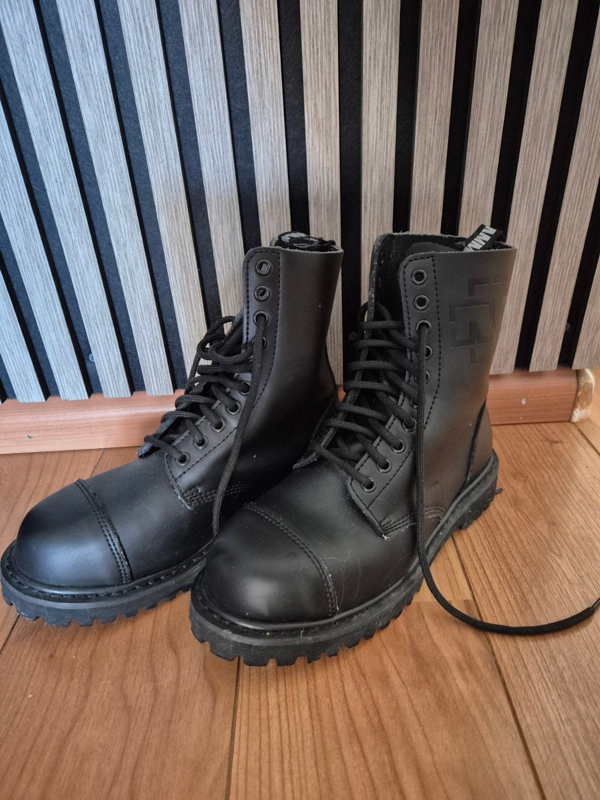 NIEUWE Rammstein laarzen/boots zwart maat 39, Hoge laarzen, Zwart, Rammstein, Nieuw
