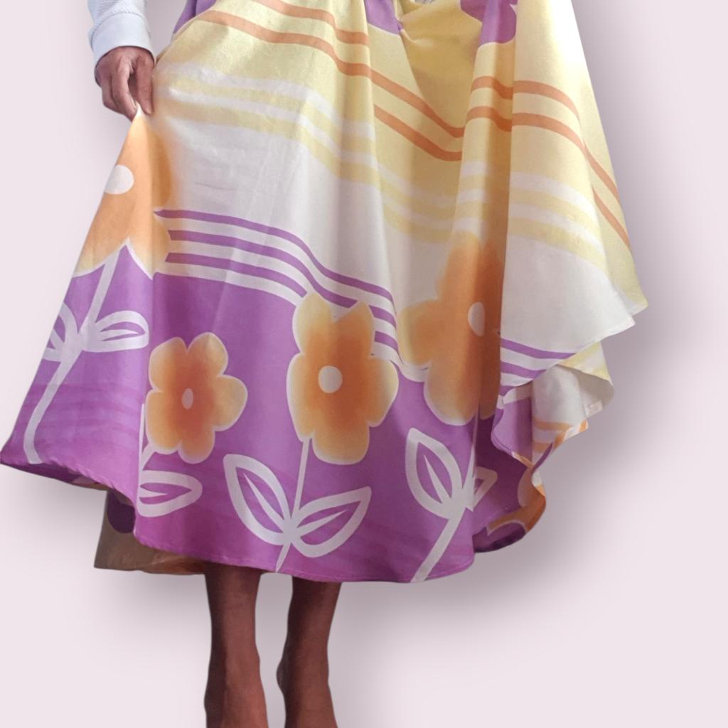 Zwierige rok recycled past mt 36 tot ca maat 44 handgemaakt, Overige kleuren, -, -, Nieuw