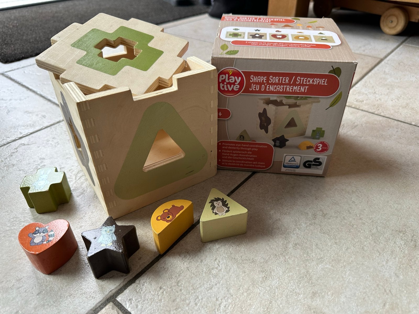 Playtive Houten Vormenstoof met Dierenfiguren, Ophalen of Verzenden, Zo goed als nieuw, Overige typen