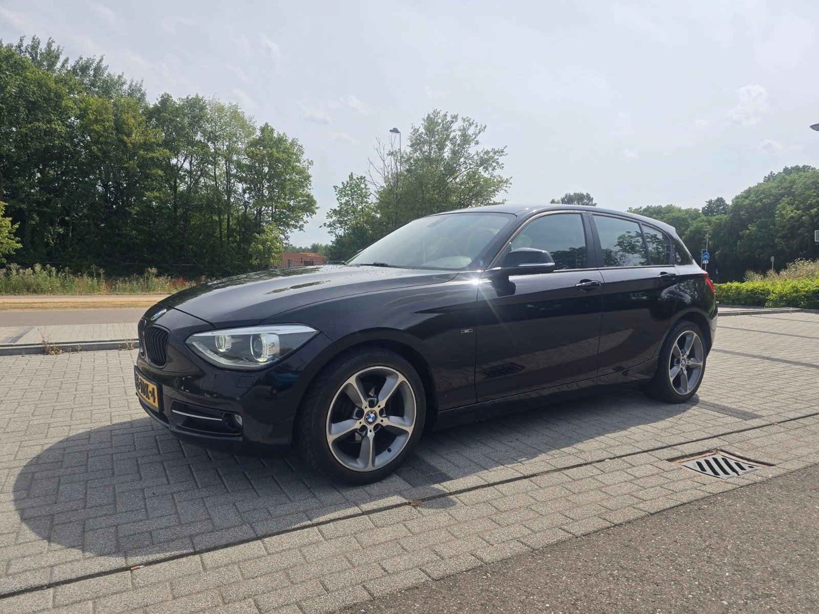 BMW F20 1-Serie 116I 100KW 5DR 2012 Zwart NIEUWE TURBO, 1-Serie, Euro 5, Zwart, Zwart