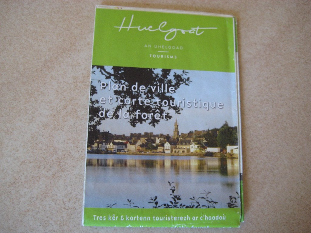 kaartje van Huelgoat en omgeving (Bretagne), Boeken, Atlassen en Landkaarten, Gelezen, Verzenden, Landkaart, 2000 tot heden
