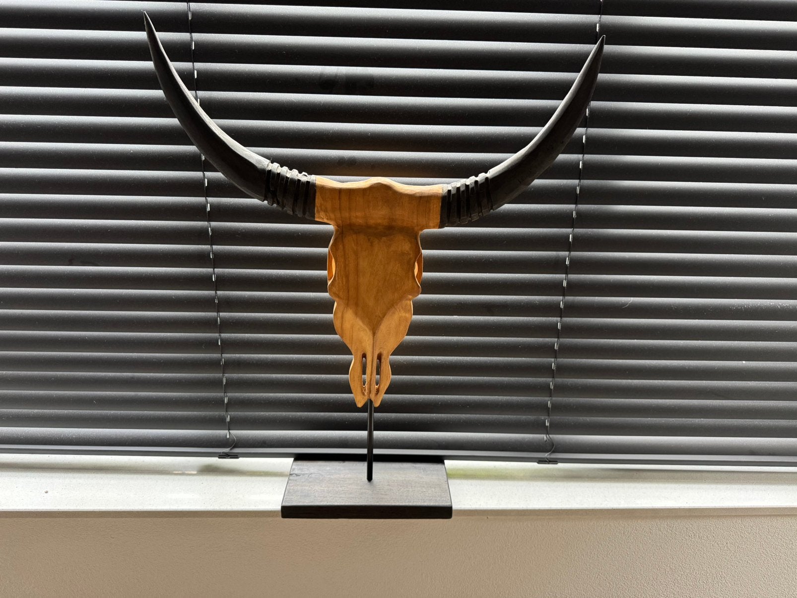 Modern gewei van hout ter decoratie, Ophalen of Verzenden, Zo goed als nieuw, Hout