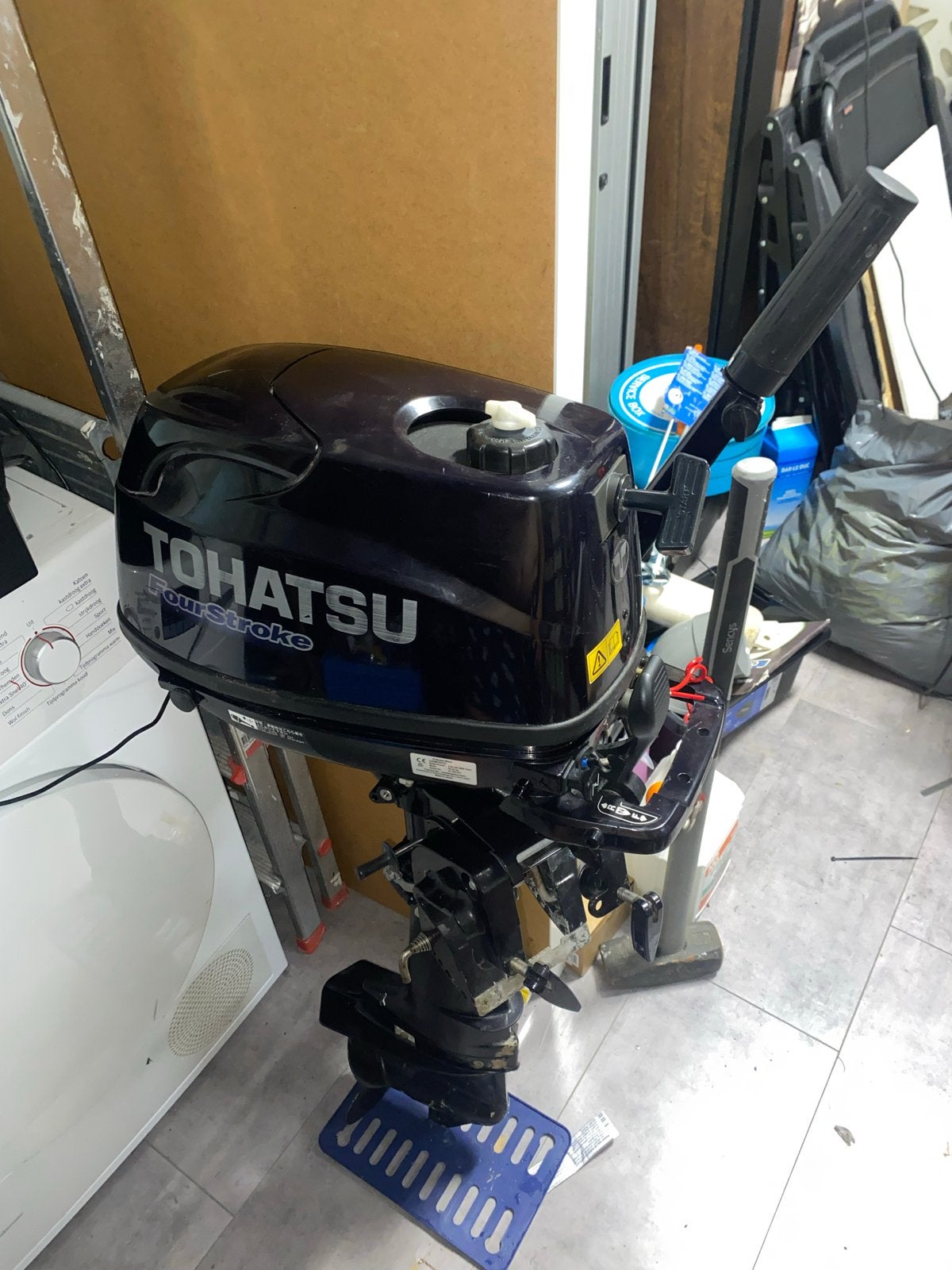 Tohatsu Buitenboordmotor 4 PK - FourStroke Langstaart, Watersport en Boten, Ophalen, Gebruikt, Minder dan 5 pk, Viertaktmotor