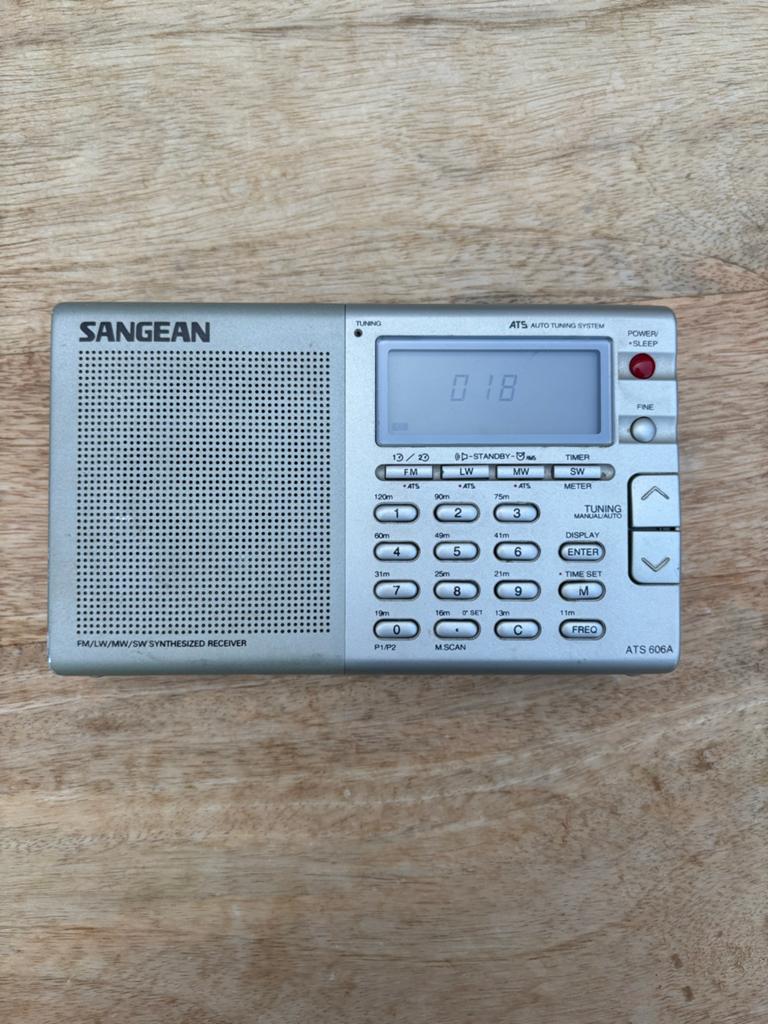 Sangean ATS-606A Draagbare Wereldontvanger Radio, Ophalen of Verzenden, Gebruikt, Wereldontvanger