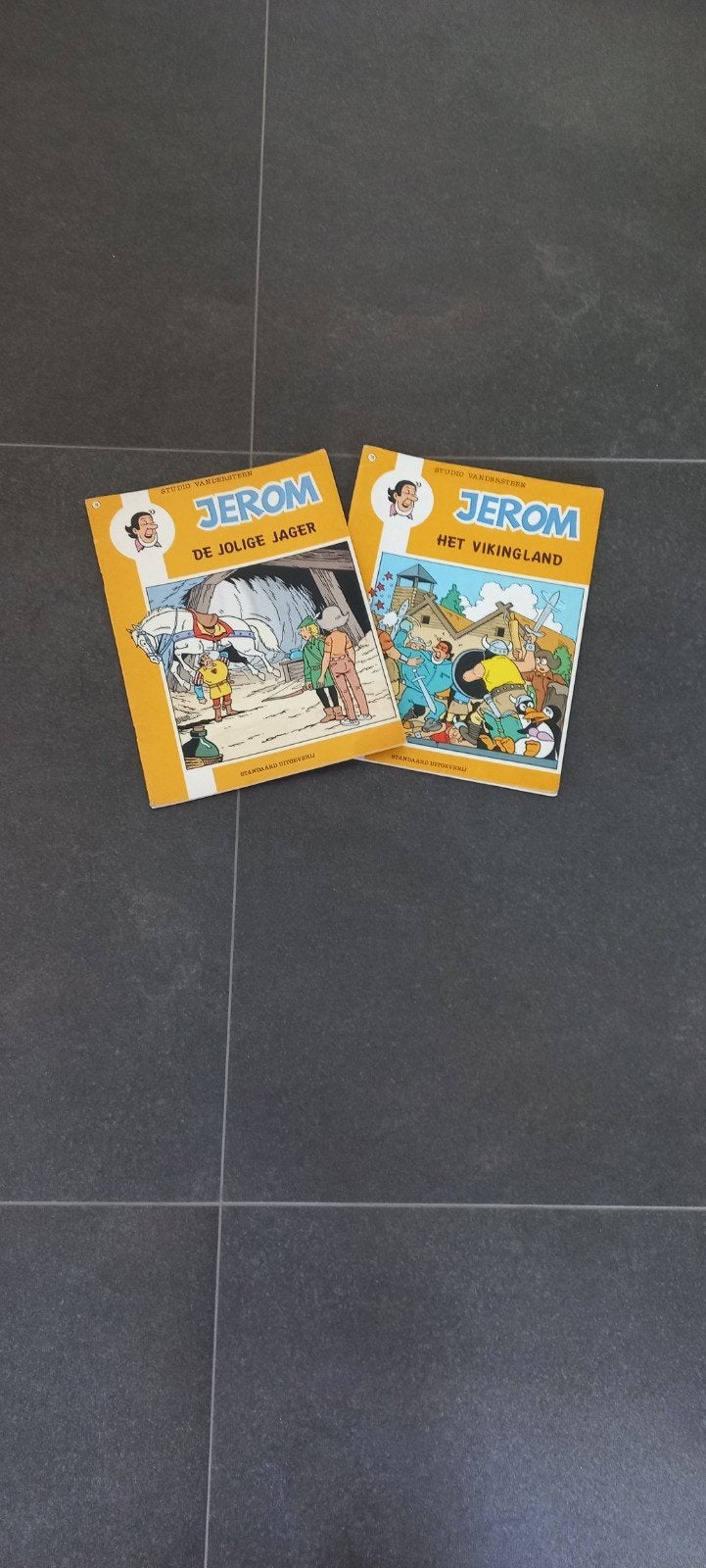 Jerom - De Jolige Jager & Het Vikingland (2 stripboeken), Boeken, Stripboeken, Zo goed als nieuw, Meerdere stripboeken, Ophalen of Verzenden