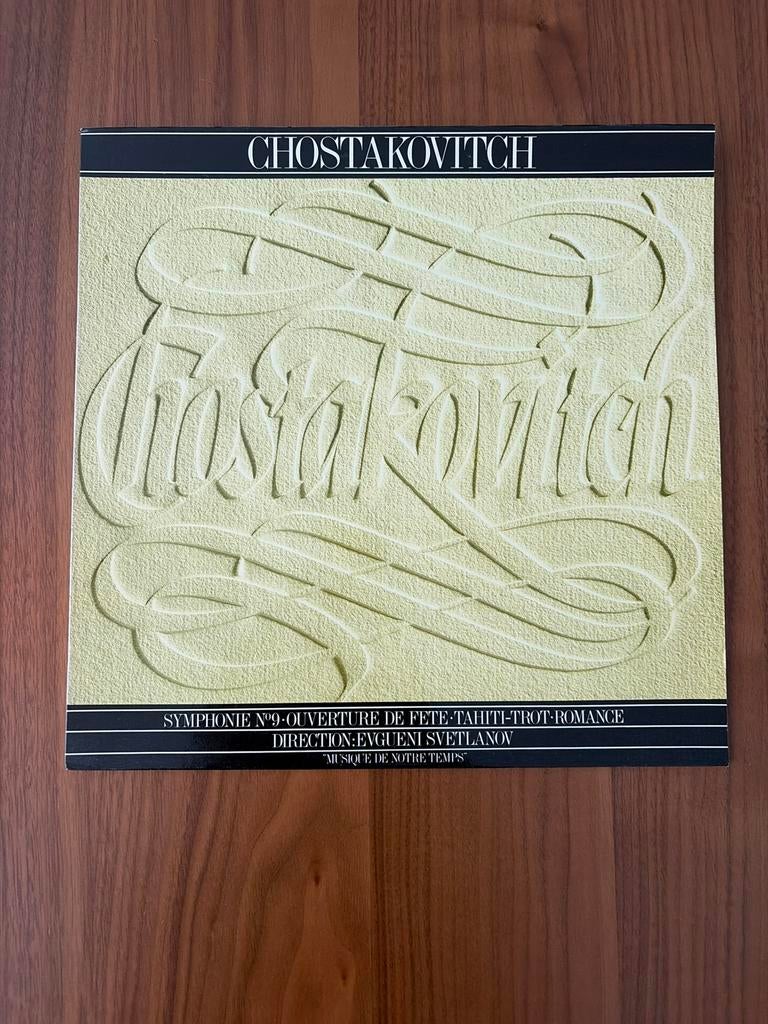 Shostakovich Symfonie 9 - Svetlanov USSR State Symphony, Cd's en Dvd's, Vinyl | Klassiek, Ophalen, Modernisme tot heden, Gebruikt