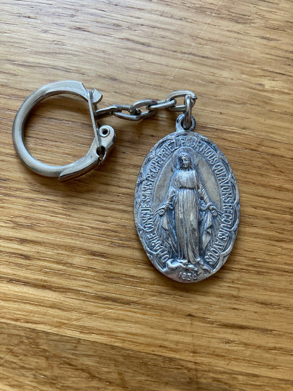 Medaille Sleutelhanger - Maria 1830, Ophalen of Verzenden, Gebruikt, Overige typen, Christendom | Katholiek