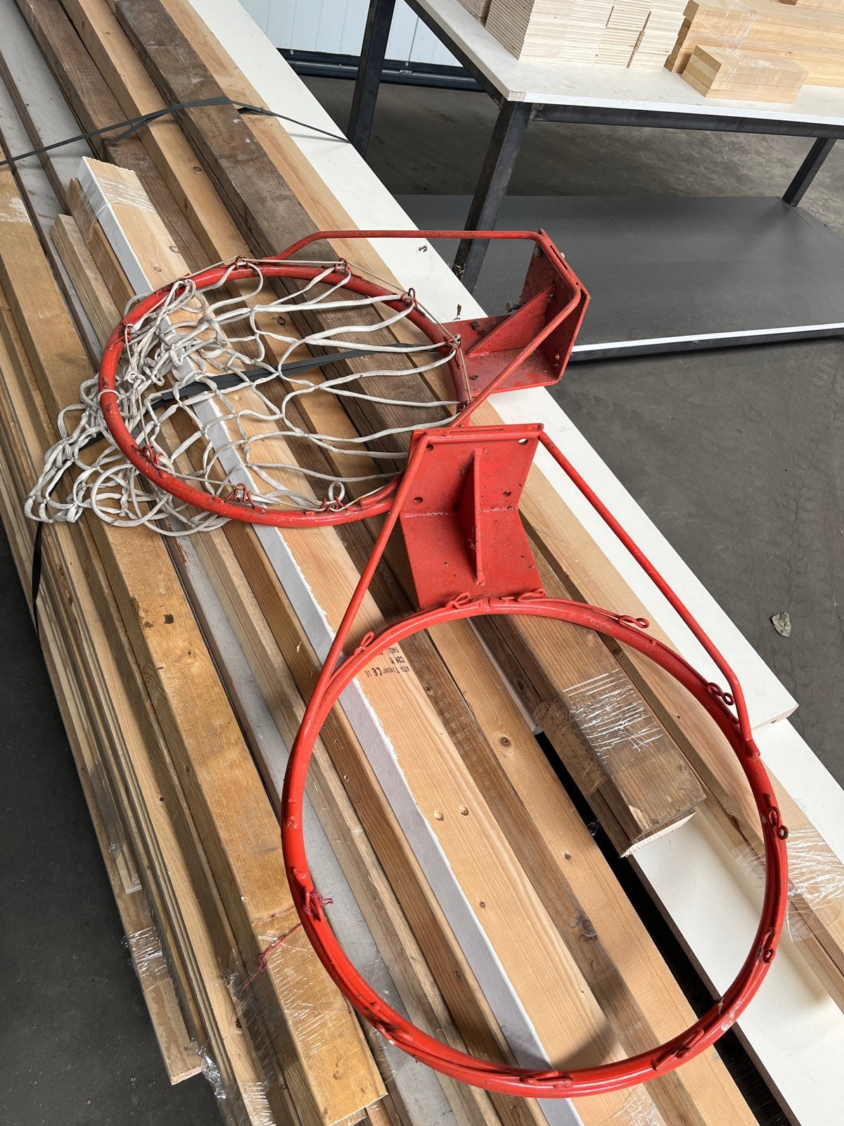 2 basketbal ringen, Ophalen, Gebruikt, Ring, Bord of Paal
