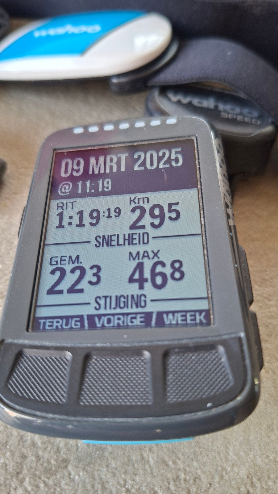 Wahoo Elemnt Bolt Complete Set - Fietscomputer, Fietsen en Brommers, Ophalen of Verzenden, Draadloos, Gebruikt