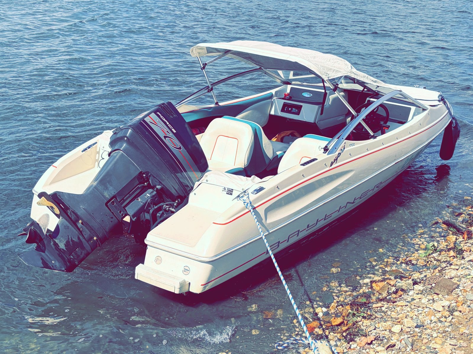 Bayliner capri 1700  bowrider, Watersport en Boten, Speedboten, Ophalen, Zo goed als nieuw, Bayliner