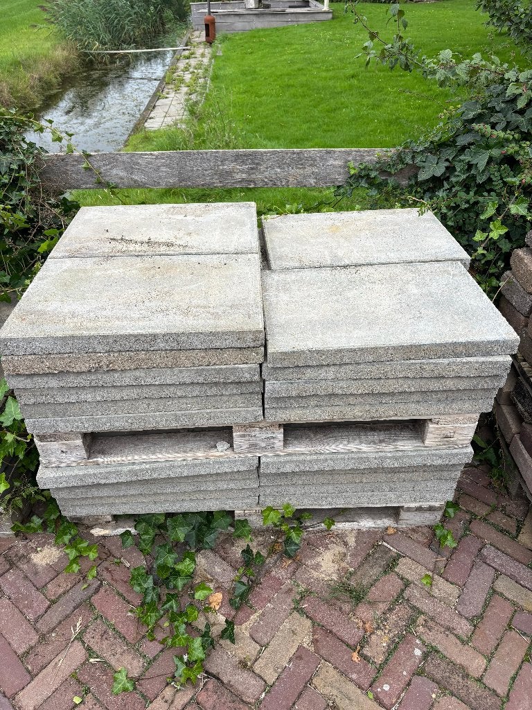 Betontegels 60x40 cm – 42 stuks op pallet, Ophalen, Zo goed als nieuw, 10 m² of meer, Beton