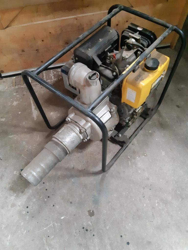 Nieuwe 1 cilinder Diesel Waterpomp met koppeling en slang, Tuin en Terras, Waterpompen, Ophalen of Verzenden, Nieuw
