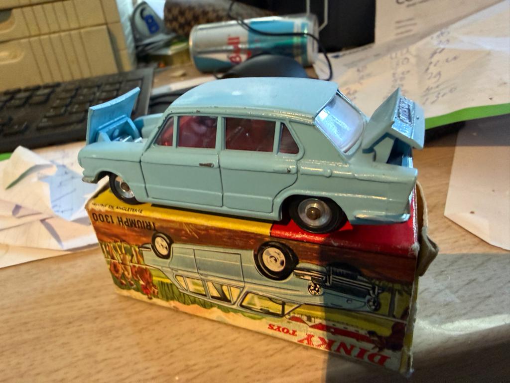Dinky Toys Triumph 1300 - Zeer mooi oudje, Auto, G, Dinky Toys, Ophalen of Verzenden