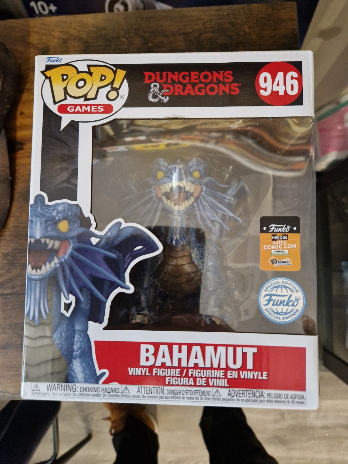 funk pop 946 bahamut grote editie dutch comic con, Ophalen of Verzenden, Nieuw