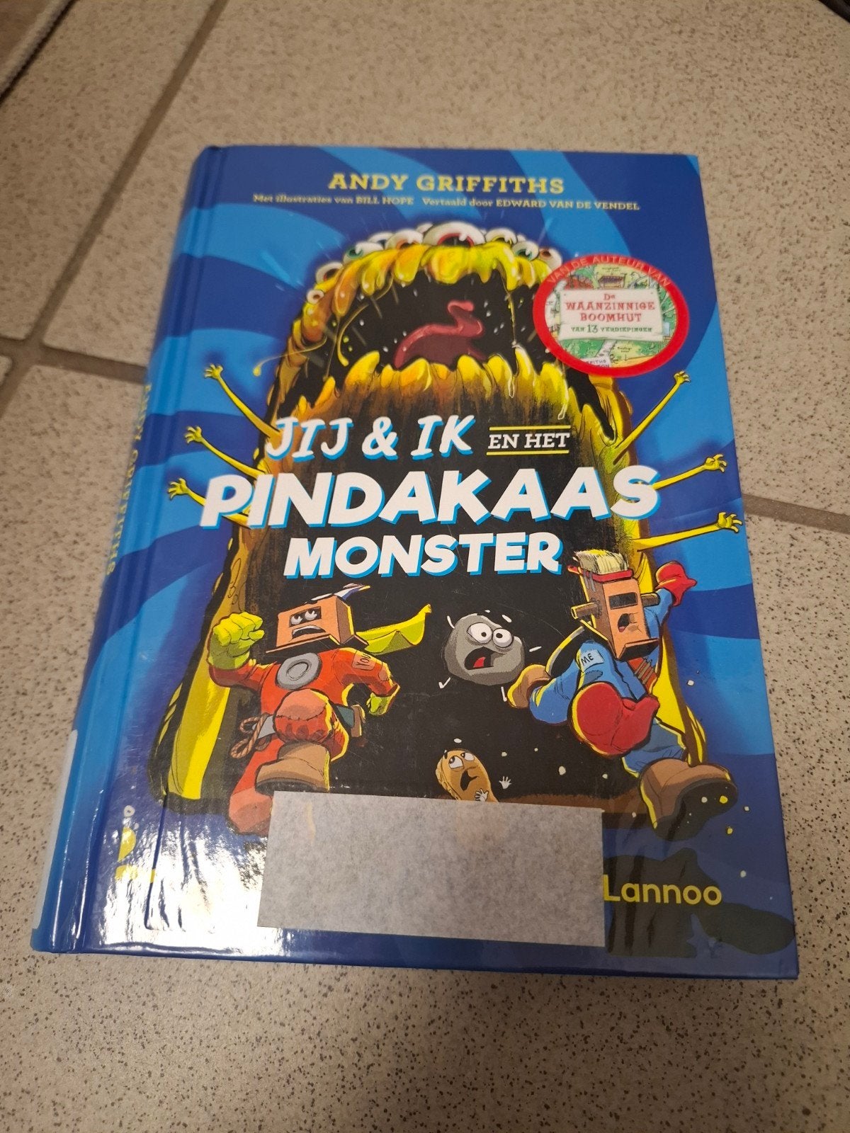 Jij & Ik en het Pindakaas Monster - Andy Griffiths, Ophalen of Verzenden, Zo goed als nieuw, Andy Griffiths, Fictie