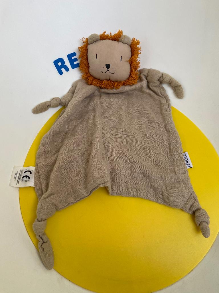 5986 Liewood doekje leeuw bruin, Ophalen of Verzenden, Zo goed als nieuw, Overige typen