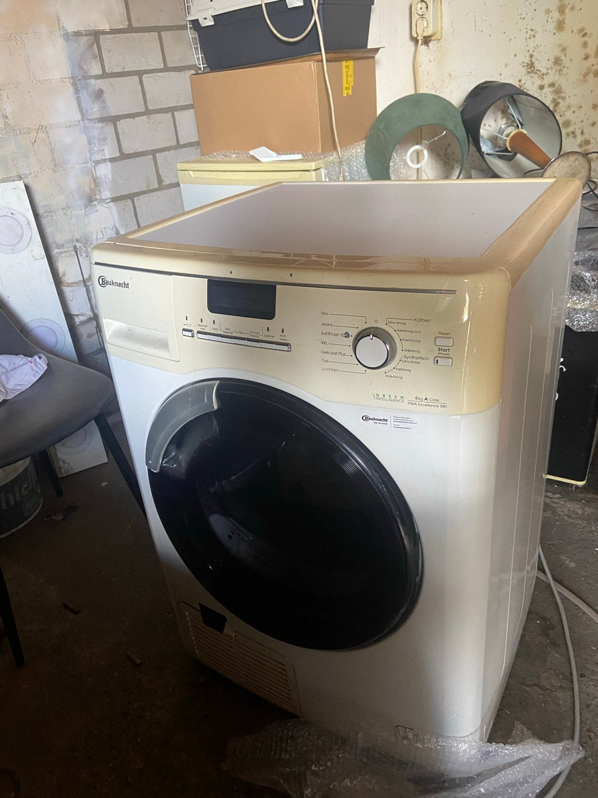 Bauknecht Warmtepompdroger 8kg (defect), Gebruikt, Overige typen, 8 tot 10 kg, Ophalen of Verzenden