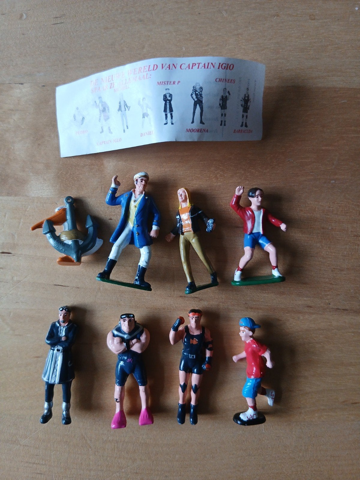 De Nieuwe Wereld van Captain Iglo - 8 Figuren, Ophalen of Verzenden, Gebruikt