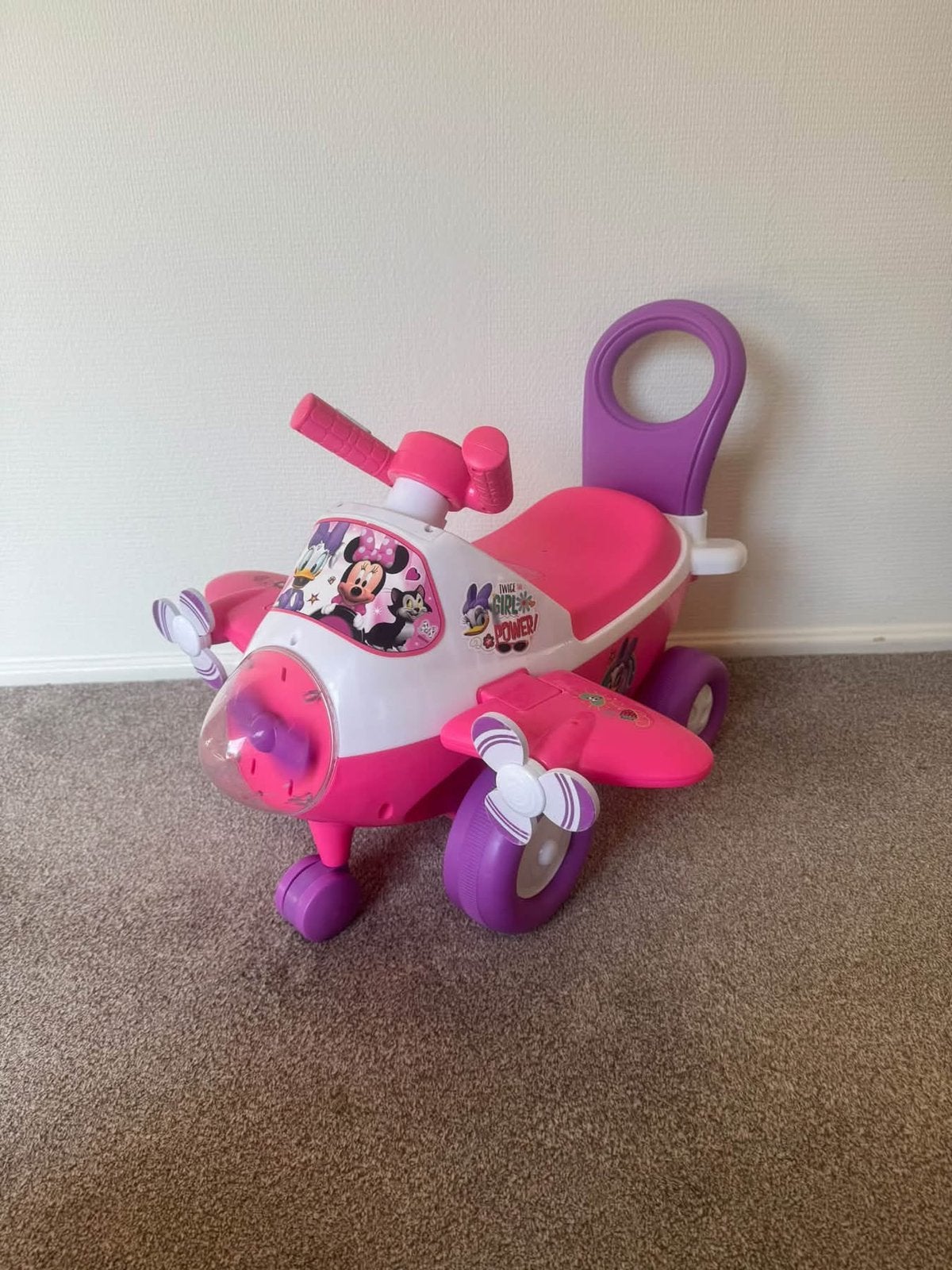 Minnie moise speelgoed vliegtuig meisjes, Kinderen en Baby's, Ophalen, Zo goed als nieuw, Auto, Met licht