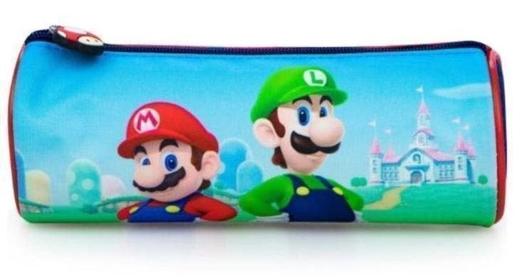 Super Mario Etui - Luigi en Mario Schooletui / Pennenzak, Diversen, Nieuw, Ophalen of Verzenden, Nvt, Nvt