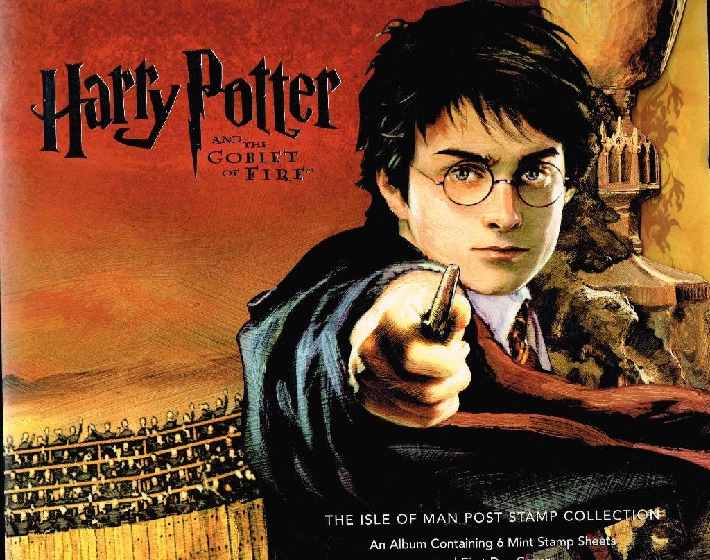 Harry Potter Stamp Album Isle of Man 6 vel & FDC, Verzenden, Nieuw, Boek of Poster