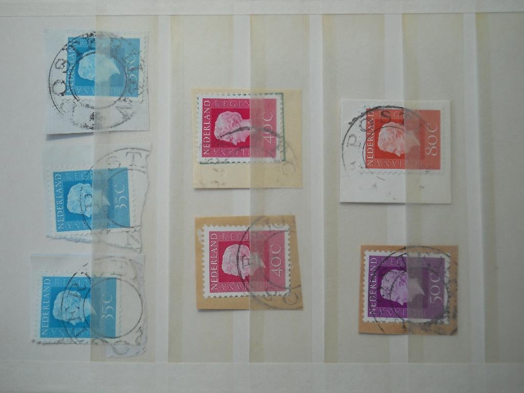 Nederland 1965 Handstempel Posterijen op briefstukjes, Ophalen of Verzenden, Na 1940, Gestempeld