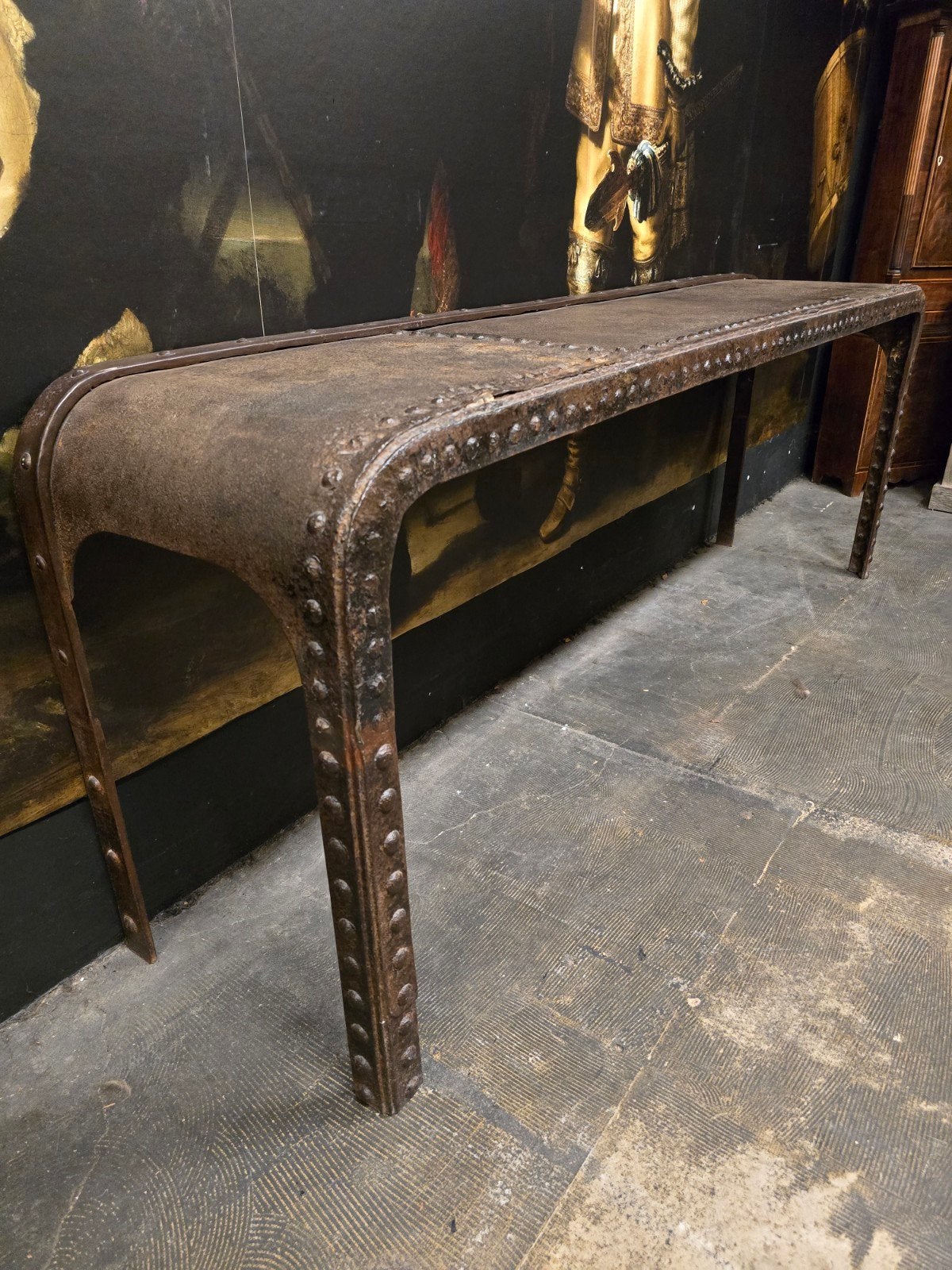 Sidetable | toonbank van een oud 19e eeuws frans watervat, Ophalen of Verzenden