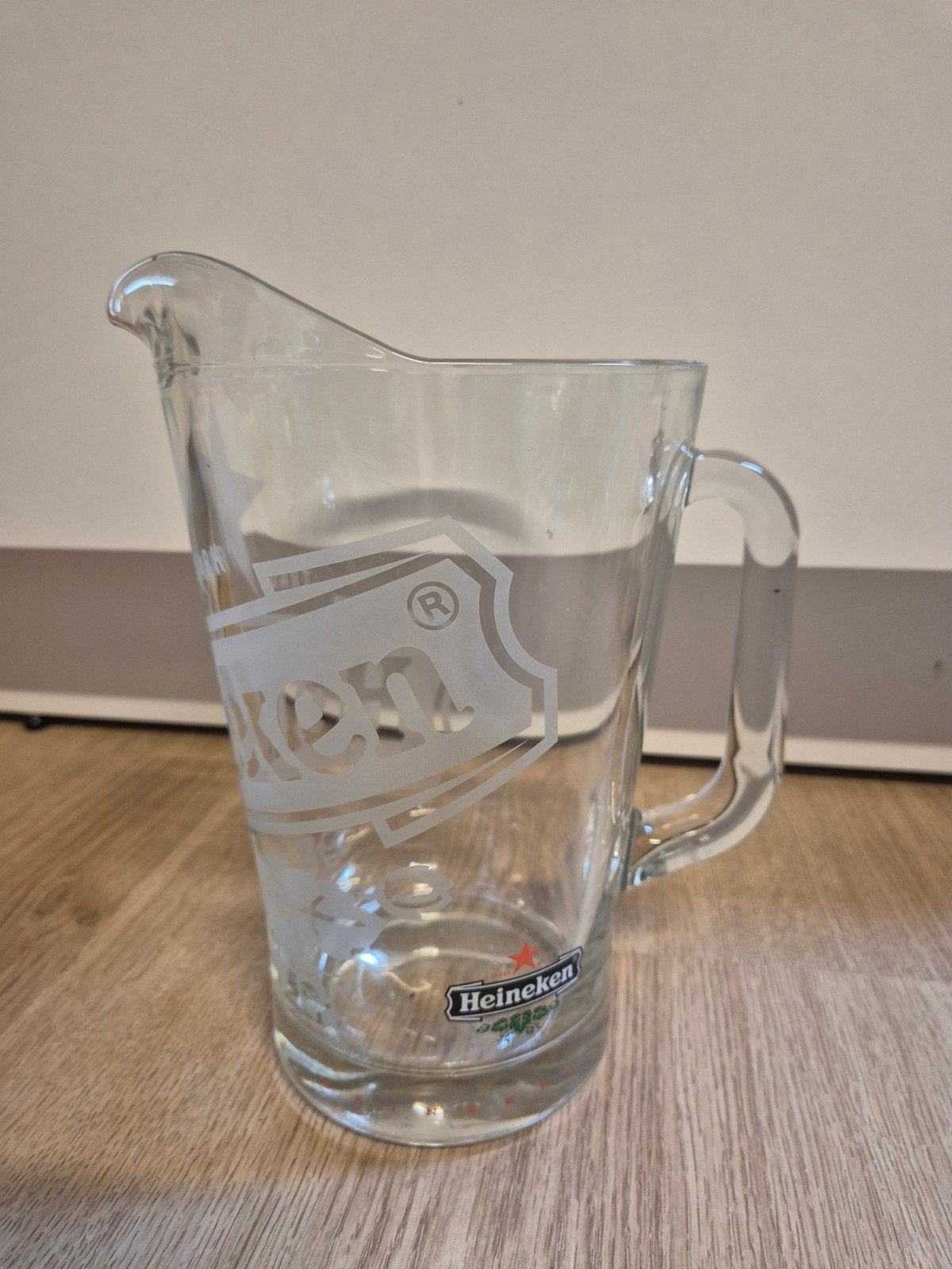 Heineken glazen pitcher, Verzamelen, Biermerken, Ophalen of Verzenden