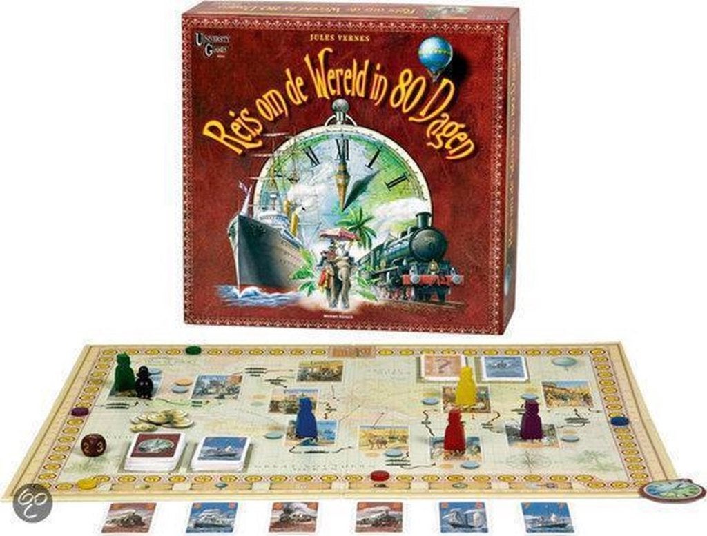 Reis om de Wereld in 80 Dagen, Een of twee spelers, Ophalen of Verzenden, Zo goed als nieuw, University Games