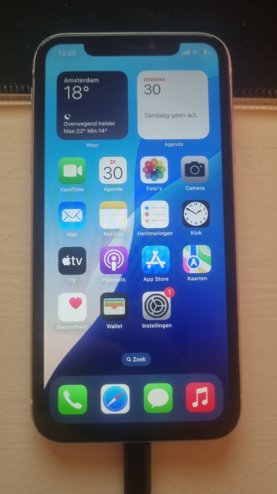 iPhone XR 64GB Wit - Barst achterkant, Face ID defect, Telecommunicatie, Mobiele telefoons | Apple iPhone, Wit, IPhone XR, Ophalen of Verzenden