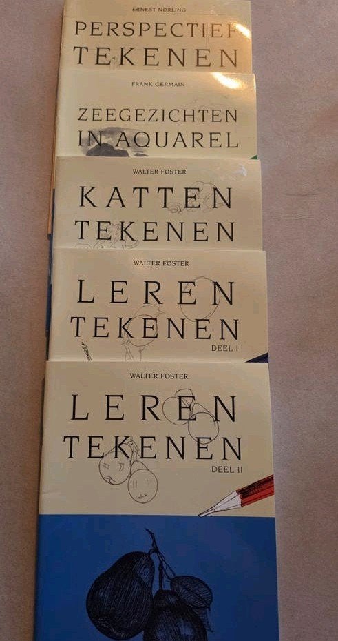 5x boek tekenen en schilderen, Ophalen of Verzenden, Zo goed als nieuw, Boek of Gids