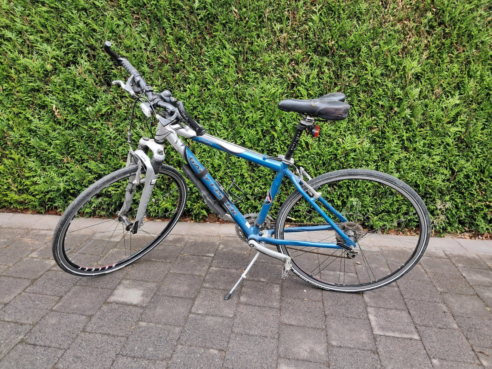 Fiets Gary Fisher hybrid blauw, 28 inch, Gebruikt, Velgrem, Meer dan 20 versnellingen