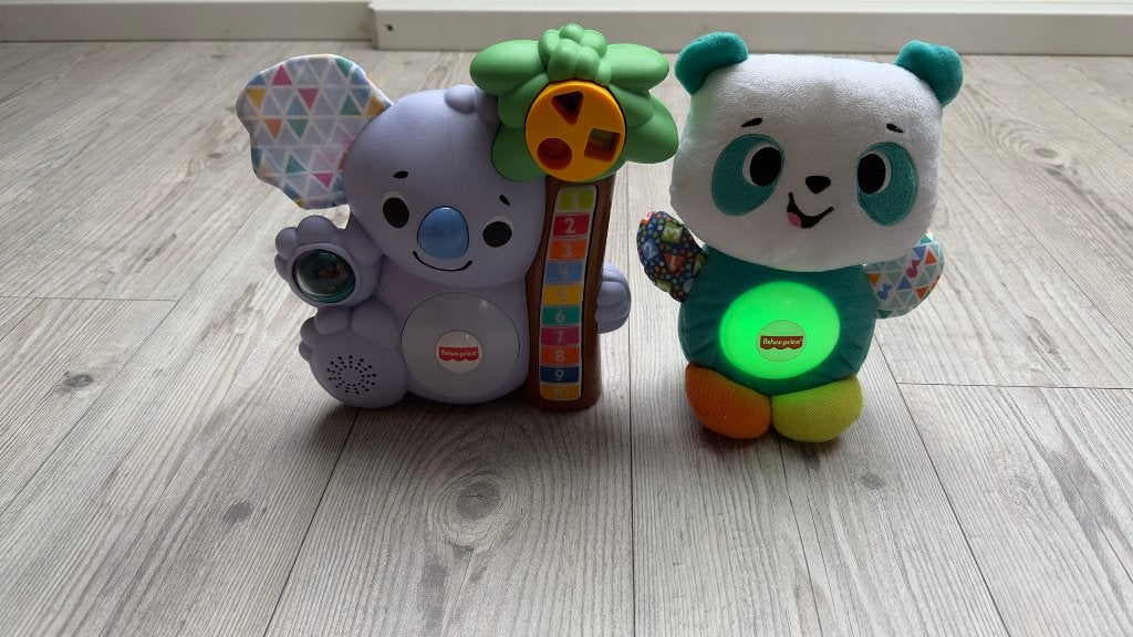 Fischer Price Linkimals Koala en Panda, Ophalen, Zo goed als nieuw, Speelset, Met licht