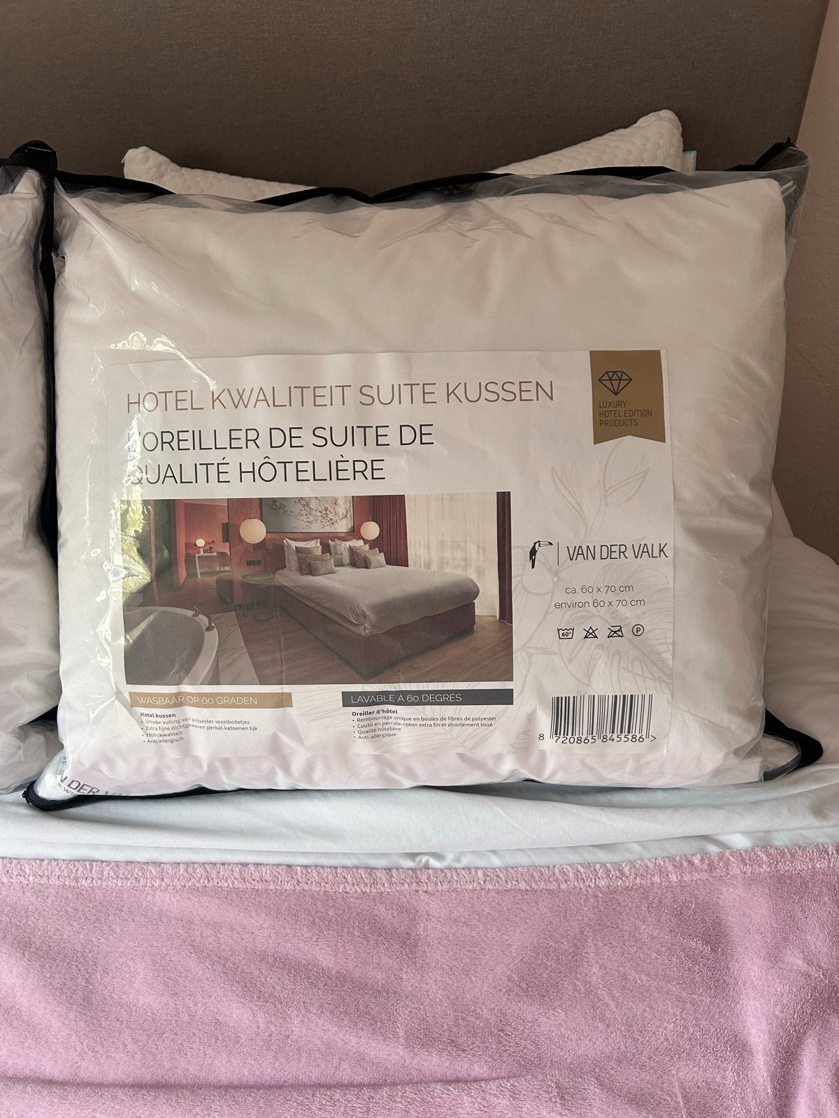 Van der Valk Hotel Kwaliteit Suite Kussen - 60x70 cm, Ophalen, Wit, Overige merken, Kussen